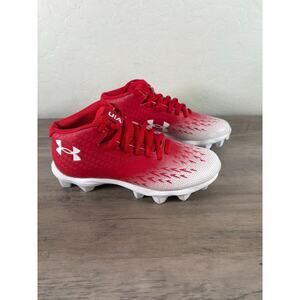 Under Armour Red and White Kids Sneakers